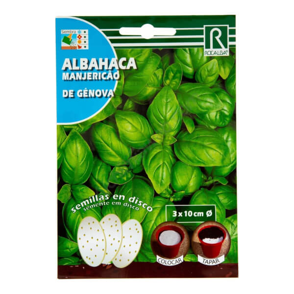 Disco de semillas de Albahaca de Génova Rocalba