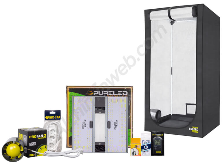 Economic LED grow kit with 80cm x 80cm grow tent