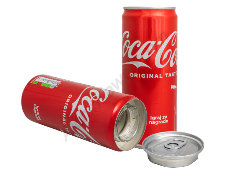 Canette de Coca-Cola avec cachette