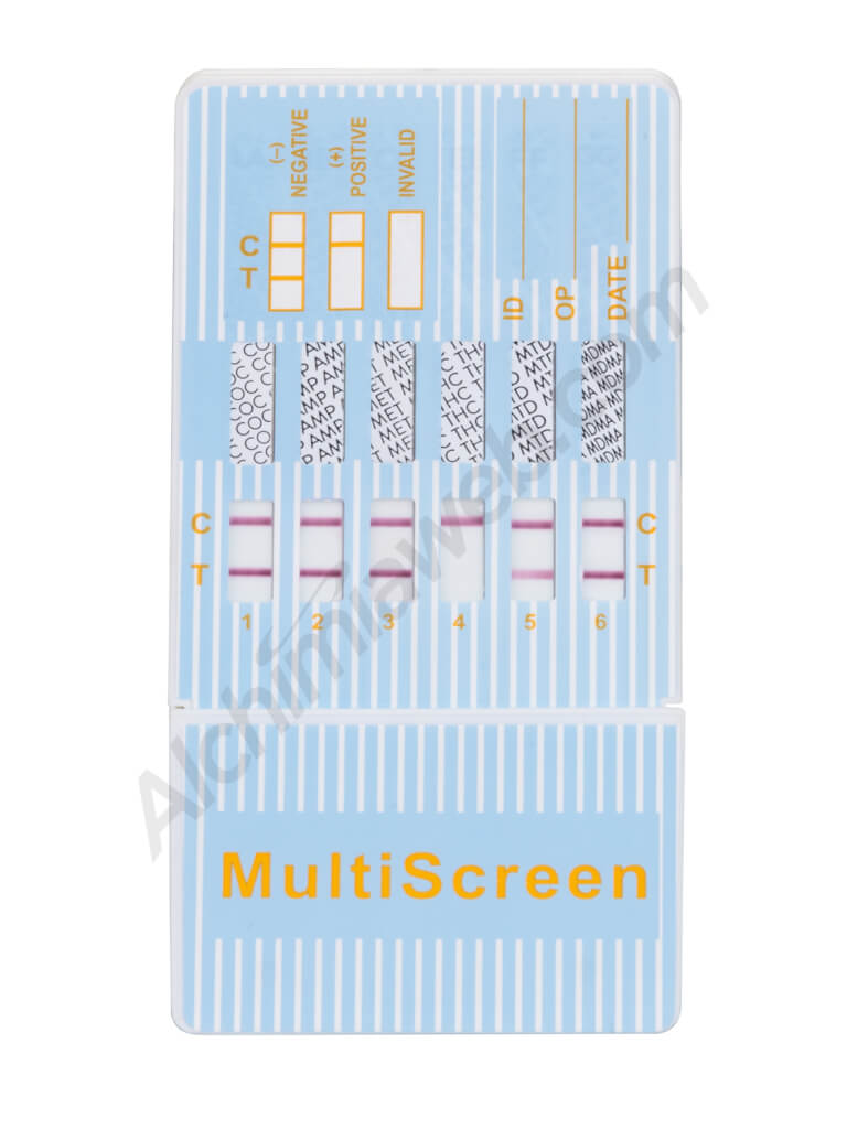 Test multi-droga en muestras de orina