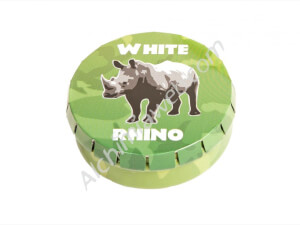 Klickdose 5,5 cm White Rhino