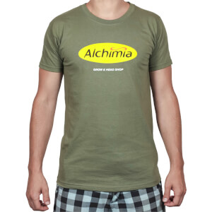 T-shirt Alchimia Vintage, Olive classique