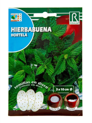 Discos de semillas Hierbabuena Rocalba