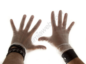 Naturflex Vinyl Gloves with Powder, 1 pair