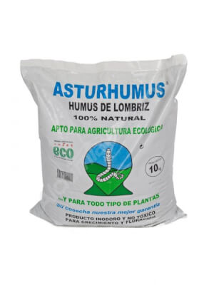 Humus de Lombriz ASTURHUMUS 10 Kg 100% Ecológico