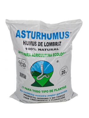 Humus de Lombric ASTURHUMUS 20 Kg 100% Écologique