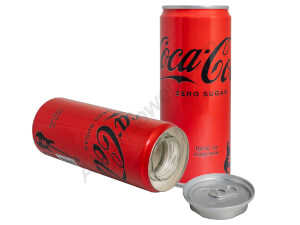 Llauna de Coca-Cola Zero amb compartiment ocult