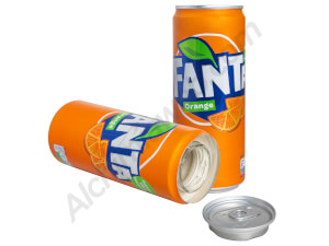 Orange Fanta Can with Compartment