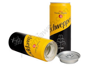 Schweppes tonic stash can