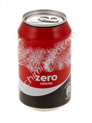 Cola stash can with compartment - Black