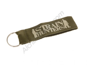 Strain Hunters promotional large fabric key ring