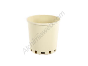 White, round Plant Pot - 10L