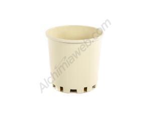 Round white plant pot - 10L-17L-27L