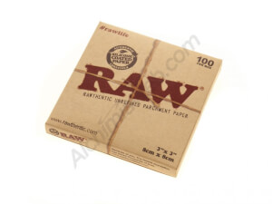 RAW Parchment paper squares (100 Leaves)