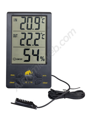XXL Mammoth Digital Thermohygrometer mit Sonde