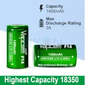Battery 18350 for vaporizer