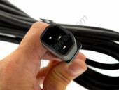 Cable 3x1.5 Negro - clavija Plug&Play Macho