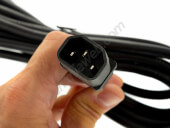 Cable 3x1.5 Negro - Clavija IEC 60320 C14 macho