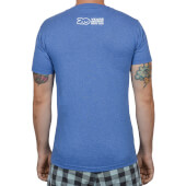 Camiseta Alchimia Vintage Azul Real Jaspeado