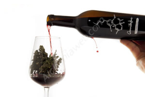 CannaWine- Rotwein mit Cannabinoiden