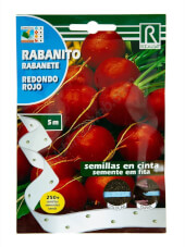 Rocalba -Rojo Redondo- Radish Seeds Tape