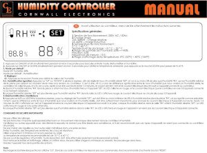 Cornwall digital humidity controller