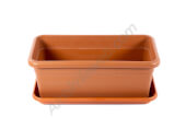  Jardinera Rústica Maxi Terracota amb Plat