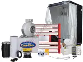 Kit de culture basique LED avec armoire de 120x120 cm