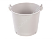 Pot blanc rond avec poignées - 40 L