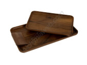 Walnut Tray with Marley Natural Scraper 23x14cm