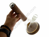 Marley Natural 30cm glass/wood water pipe