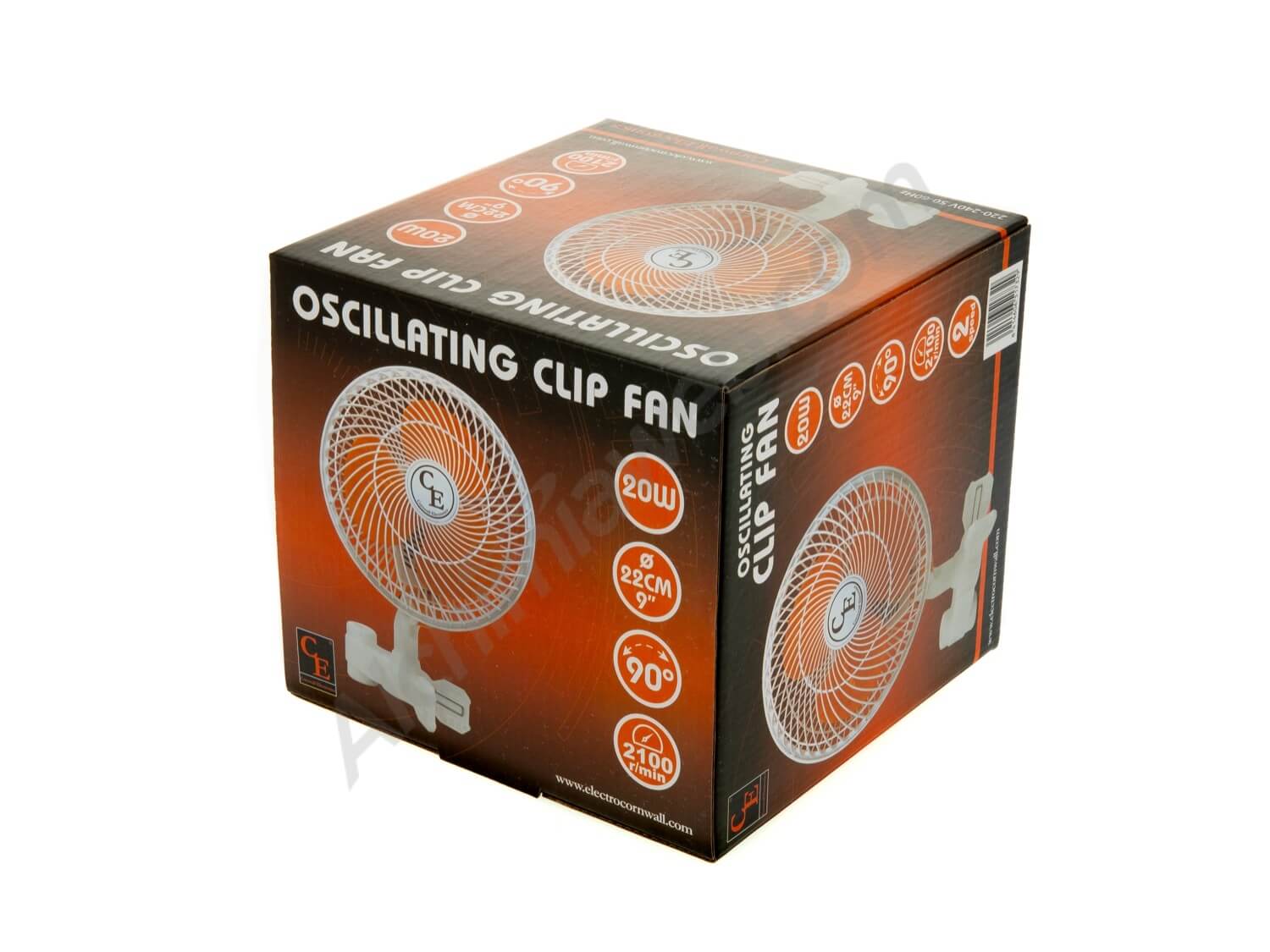 Cornwall oscillating clip fan