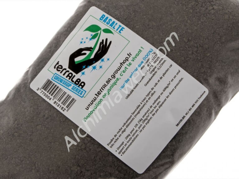 Basalte volcanique 100 kg silice magnésium humus activateur compost TERRALBA 