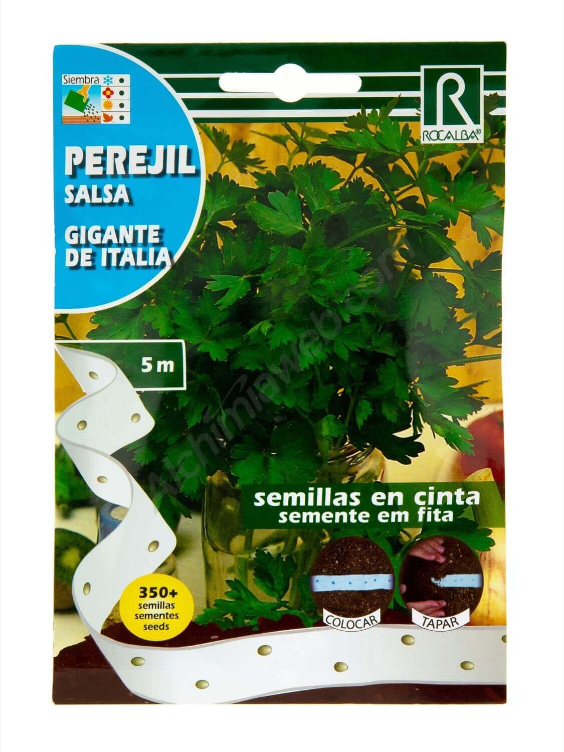 Rocalba -Gigante de Italia- Parsley Seeds Tape