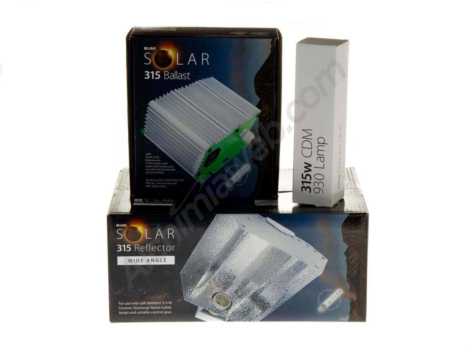 LUMii SOLAR 315 W Wide Or Close Reflector Light Kits With Lumii Or Philips Bulbs 