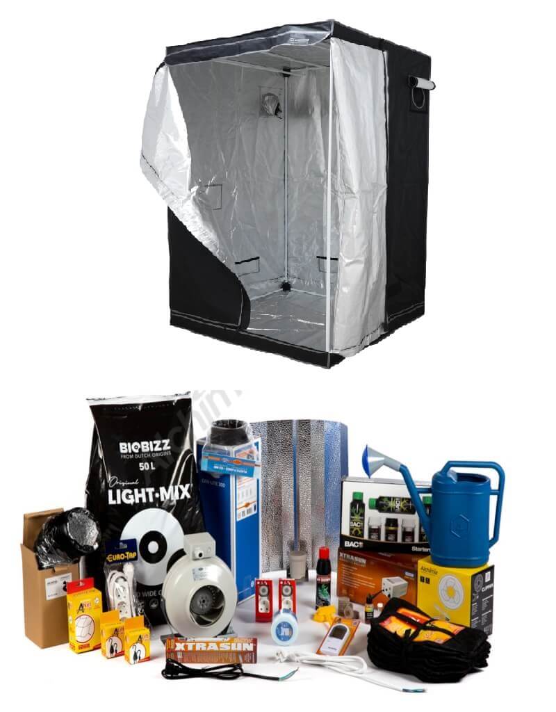 Best Complete Hydroponic Grow Room Tent Fan Filter Digital Kit 600w 120x120x200 