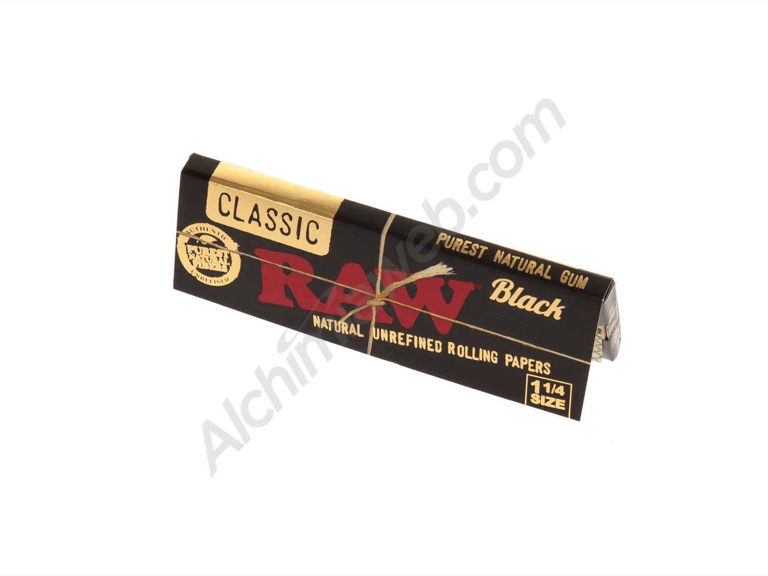 Papel Raw 1 1/4 Black