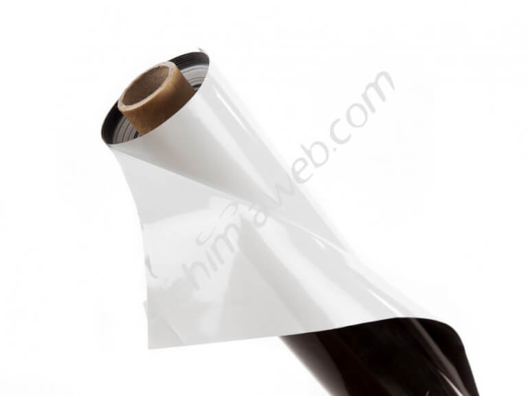 Black/White reflective plastic roll
