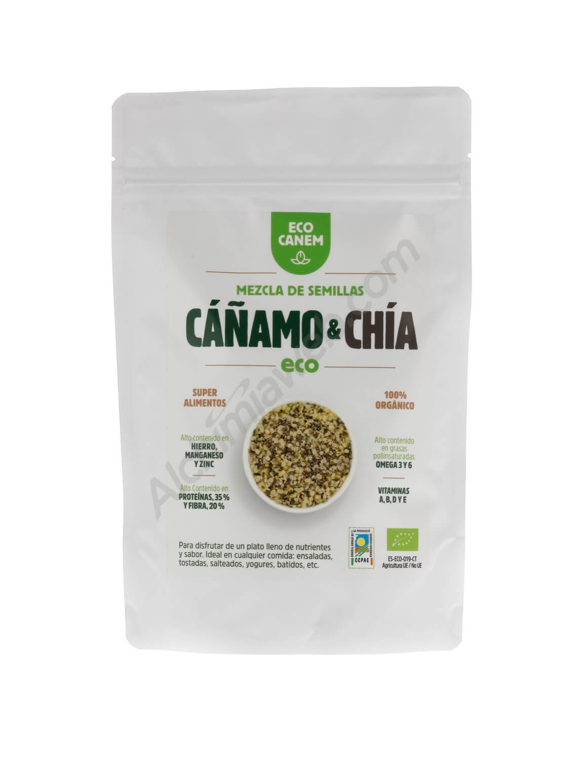 EcoCanem Organic Hemp and Chia seeds