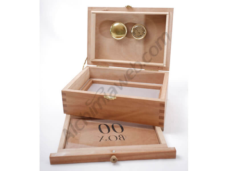 0-0 BOX - Wood Box with sieve