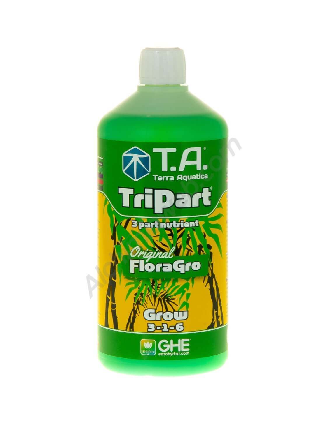 TriPart Grow de T.A. (anciennement FloraGro® de GHE)
