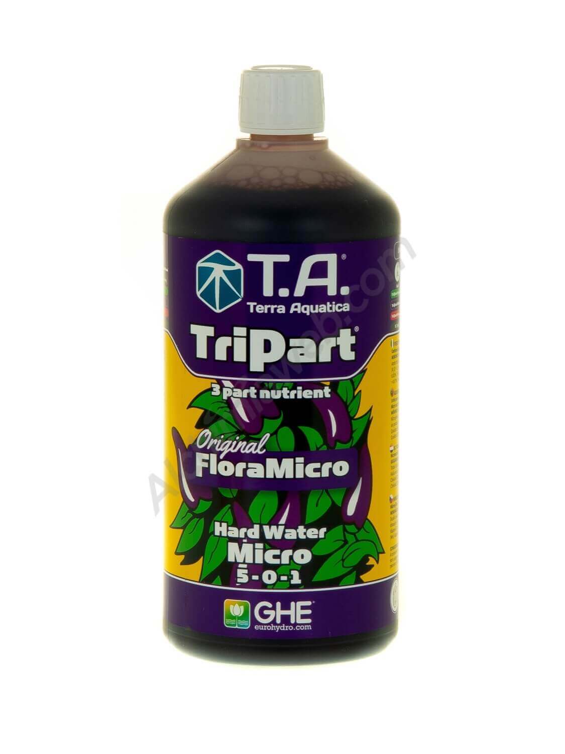 TriPart Micro de T.A. (abans FloraMicro® de GHE) - Aigua dura
